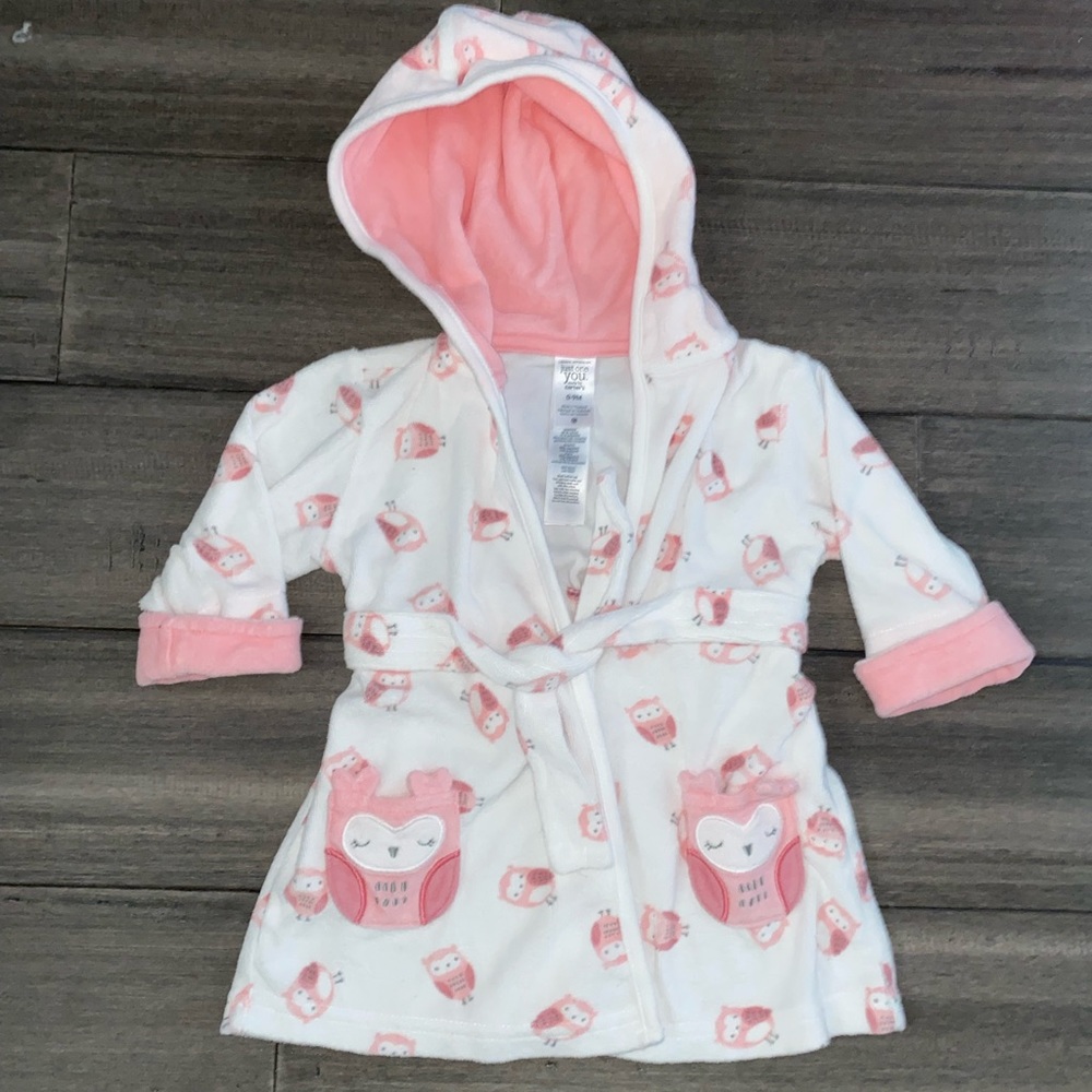 Baby Girl Owl Robe size 0 - 9 months